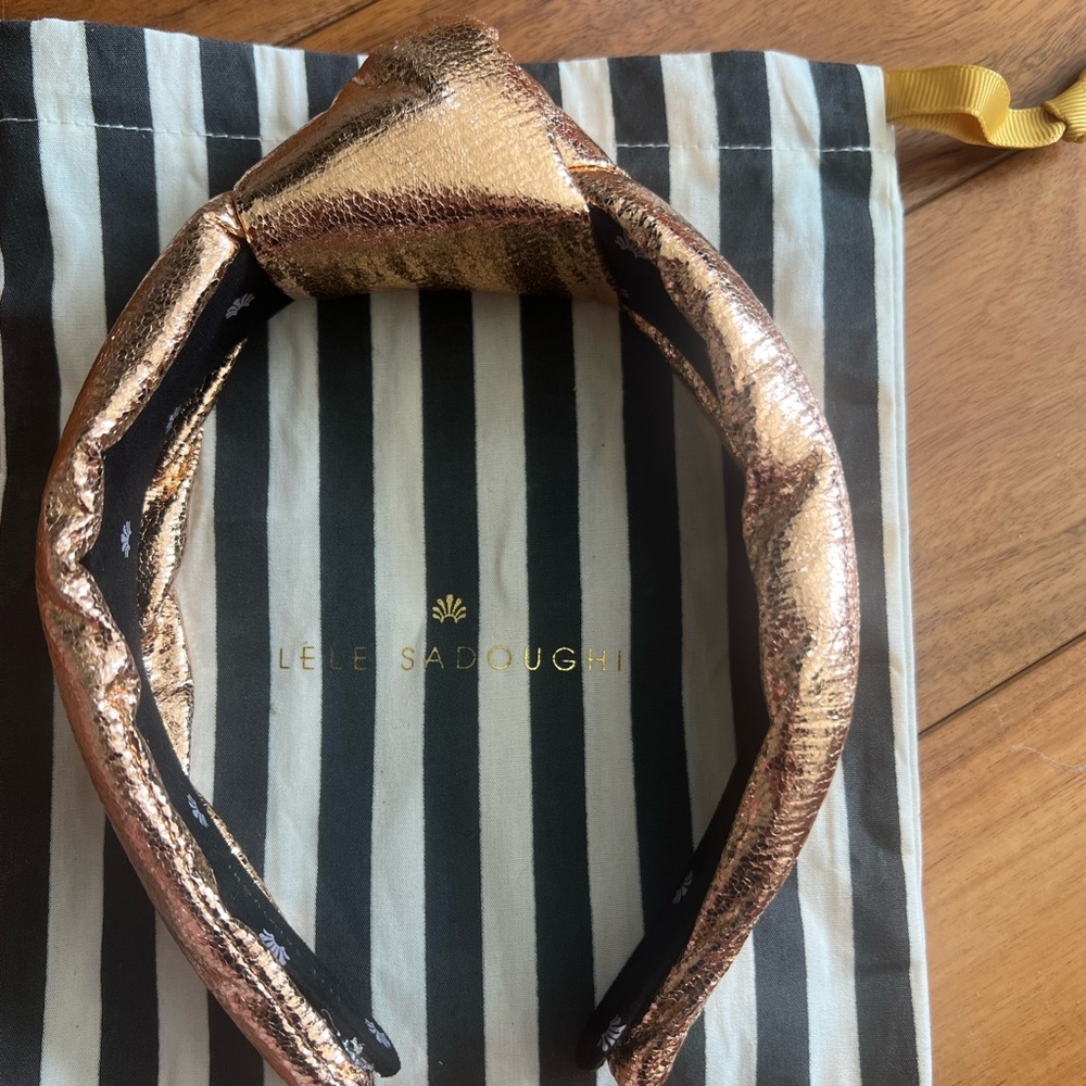 Lele Sadoughi Metallic Headband